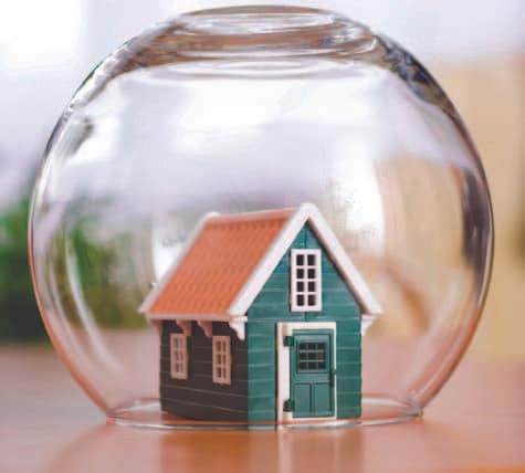 House under glass bowl Dave Parry Wealth Coach
